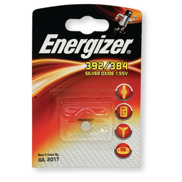 Pile bouton argent 1.55V Energizer SR41 V392/384